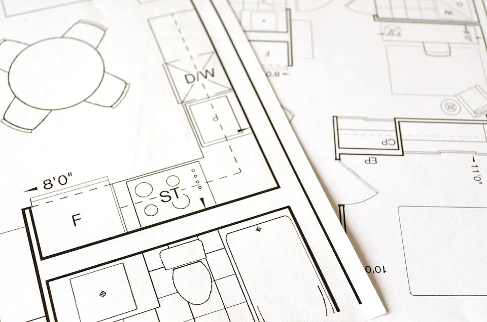 Floor plan blueprint house home
